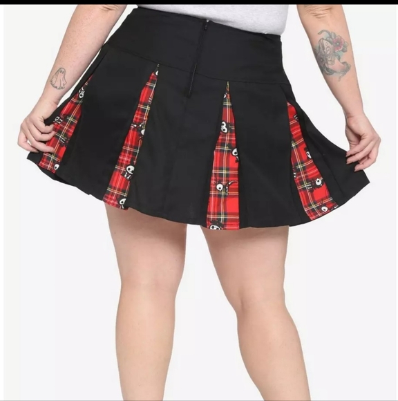 Skelanimals Plaid Pleated Skirt Size 2x fr Hot Topic - Picture 3 of 13